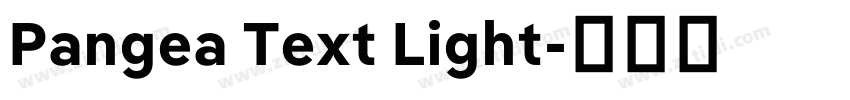 Pangea Text Light字体转换